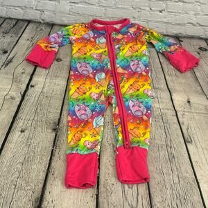 Bamboo Necessities Rainbow Sea Life Zippie Romper